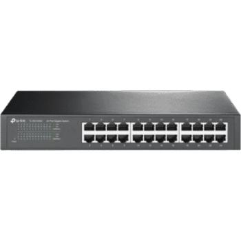 Switch Gigabit no administrable de 24 puertos 10/100/1000 Mbps para escritorio/rack