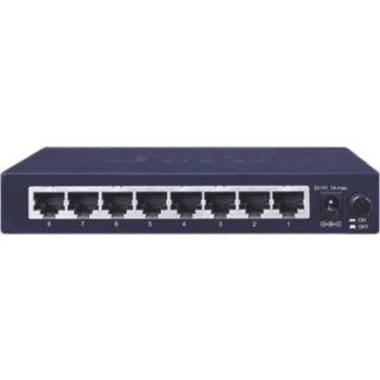 Switch de Escritorio No Administrable, 8 Puertos Gigabit 10/100/1000 Mbps, Tecnología de Ahorro de Energía de Hasta un 40%