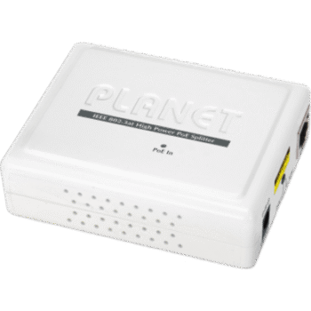 Divisor de Voltaje PoE 802.3at a 12/24 Vcc, Puerto Gigabit 10/100/1000 Mbps