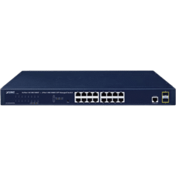 Switch Administrable Capa 2, 16 Puertos 10/100/1000T, 2 Puertos SFP 100/1G/2.5G, Administración Remota con CloudNMS