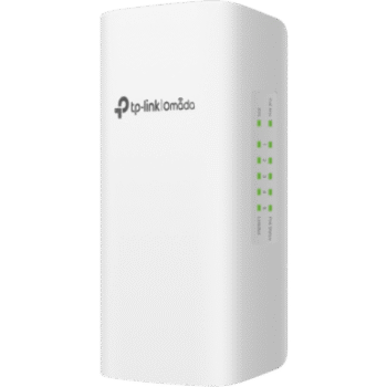 Switch PoE Omada Para Exterior / 1 Puerto PoE++ IN 802.3 af/at/bt / 4 Puertos PoE+ OUT Gigabit / Adminstración Centralizada Omada