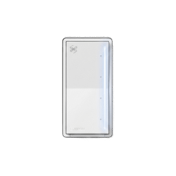 Control de ventilador de techo táctil de 4 velocidades para un ventilador tipo paleta AC, con barra luminosa, sistema RadioRA 3