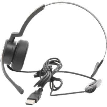 Audífonos USB de Diadema MONO con Audio HD / Micrófono con Cancelación de Ruido / Calidad para uso en Oficina