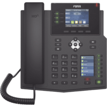Teléfono IP Empresarial con Estándares Europeos, 12 lineas SIP con pantalla a color, 30 teclas DSS/BLF, puertos Gigabit, IPv6, Opus , PoE/DC