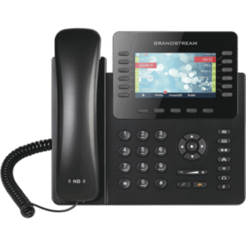 Teléfono IP empresarial de 12 Líneas con 5 teclas de función y conferencia de 4 vías, PoE