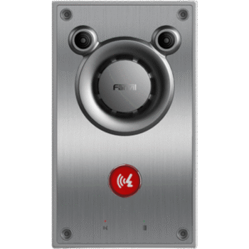 Intercomunicador IP de Emergencia / Altavoz 10W / 2 Líneas SIP / IP66 e IK10 Anti-vandálico / PoE 802.3af / Doble Micrófono con Reducción de Ruido / -40°C a 70°C