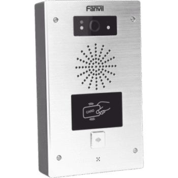Video portero IP, 2 líneas SIP, 2 relevadores, lector de tarjeta RFID, Compatible con NVR Hikvision por Onvif, con botón para llamada, anti-vandálico, PoE, IP65 e IK10, PoE