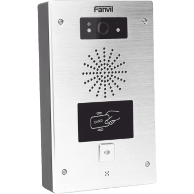 Video portero IP, 2 líneas SIP, 2 relevadores, lector de tarjeta RFID, Compatible con NVR Hikvision por Onvif, con botón para llamada, anti-vandálico, PoE, IP65 e IK10, PoE