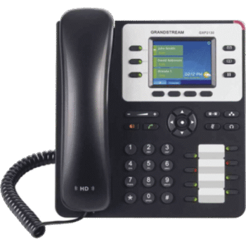 Teléfono IP Empresarial de 3 Líneas con 4 teclas de función, 8 teclas de extensión BLF y conferencia de 4 vías. PoE