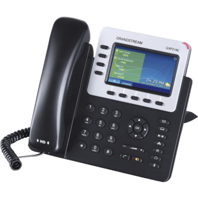 Teléfono IP Empresarial para 4 líneas. Puede agregar hasta 160 BLF (teclas de marcación rápida) con cuatro GXP2200EXT