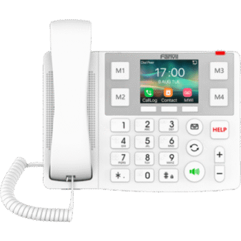 Teléfono IP Wi-Fi Botones Braille Grandes diseñado para hospitales, Asilos, Bluetooth Integrado