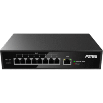Switch PoE de 2 Hilos para telefonos Fanvil X303-2 , 8 puertos RJ11