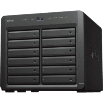Servidor NAS Synology DiskStation DS3622xs+ | 12 Bahías | Intel Xeon 6 Núcleos | 16 GB DDR4 ECC | 10GbE RJ-45 | Expansión Hasta 36 Bahías | RAID F1, 0, 1, 5, 6, 10 | Caché NVMe SSD .