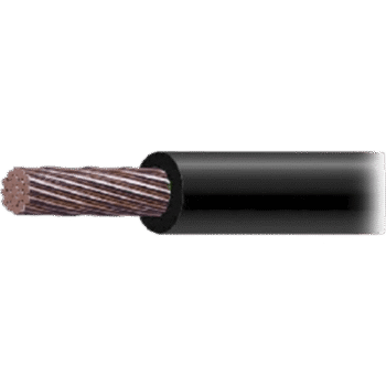 Cable Eléctrico de Cobre Recubierto THW-LS Calibre 2/0 AWG 19 Hilos Color Negro (100 metros).
