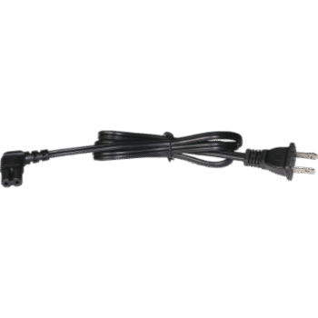Cable de Alimentación Eléctrica para 120-240 Vca / 1 Metro (3.28 Pies) / 2 Clavijas Tipo Americano / Conector en Forma Tipo L