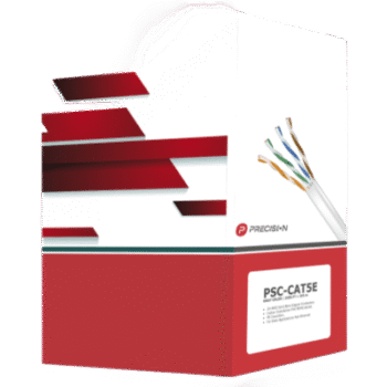 Bobina de Cable de UTP de 4 Pares Cat5e de 305 Metros (1000 Pies), 100% Cobre, PVC ROHS, Color Gris, 24 AWG, Uso en Interior, Para Aplicaciones de Voz, Datos y Video