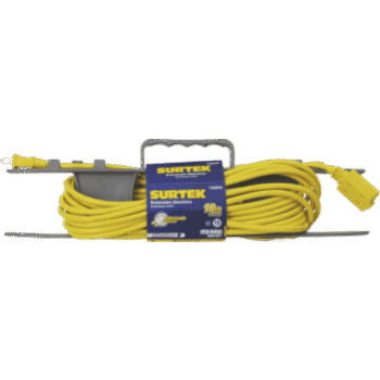 Extensión Eléctrica de Uso Rudo 6 metros / 127 V CA 10 A Máximo / Color Amarillo.
