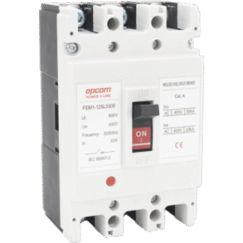Protección Térmica/ Interruptor 3P, 100A, Corriente Alterna 690 V CA Trifásica.