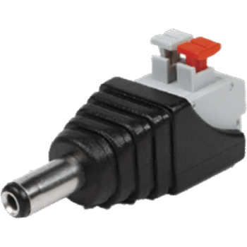 Adaptador Tipo Jack de 3.5 mm Macho Polarizado de 12 Vcc con Terminales de Presión
