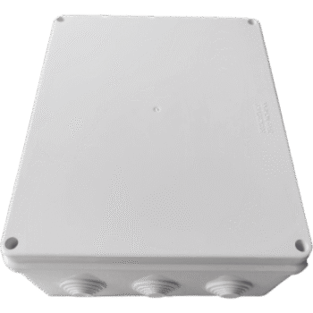 Caja de Derivación-Conexión para Exterior IP65 con 12 Entradas / 300 x 250 x 120 mm / Sellado Seguro con Empaque + 4 Tornillos / Resiste Agua, Polvo y Sol Directo