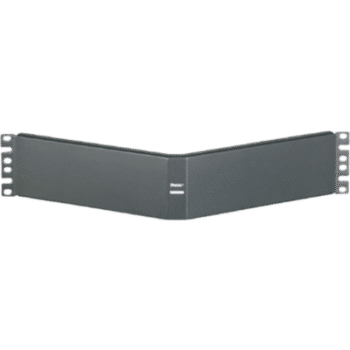 Tapa Ciega Para Rack Estándar de 19in, Angulado, de Acero, 2UR, Color Negro