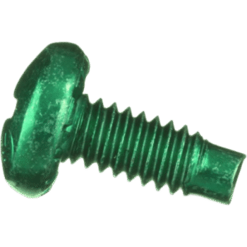 Tornillo de Unión a Tierra, #12-24 x 1/2, Color Verde, Bolsa de 100 Piezas