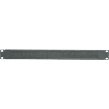 Tapa Ciega para Rack de 19in, Tipo Cepillo de Nylon, para Paso de Cables y Mejor Manejo Térmico, Color Negro, 1 UR