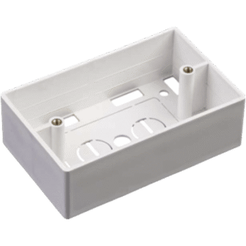 Caja de Pared Universal, Color blanco, Para montaje con Placas de Pared