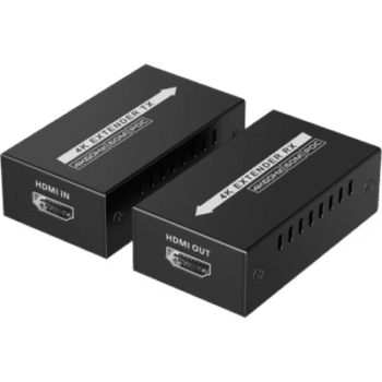 Kit extensor HDMI de tamaño mini | 4K60Hz a  60 metros | Solo requiere alimentación TX |  Sobre CAT6/CAT6A/CAT7 |