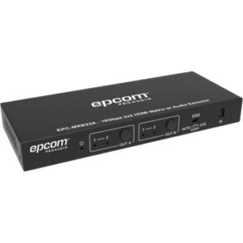 Matricial HDMI | 2x2 | 4K2K@60Hz | HDR | YCbCr 4:4:4 | EDID Auto | Extractor de Audio | Salida de audio análoga y digitalizados | HDCP 2.2 | 18 Gbps