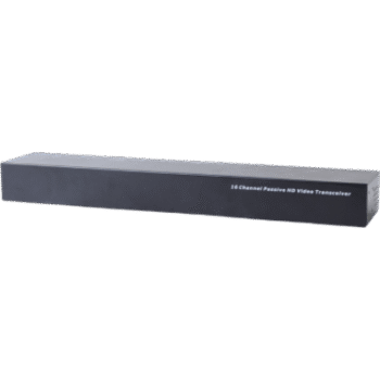 (TRANCEPTOR) RECEPTOR DE VIDEO PASIVO DE 16 CANALES / Resolución 4K / Compatible con cable UTP Cat 5e/6 / Compatible con HD-TVI/CVI/AHD/CVBS / TODO INCLUIDO PARA RACK / Protección Interconstruida contra sobretensión.