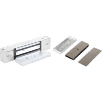 Kit Para Control de Acceso Incluye Chapa Magnética de 1200 Lbs / Montaje En "U" Para Puerta de Cristal /  Uso Interior / Certificación UL