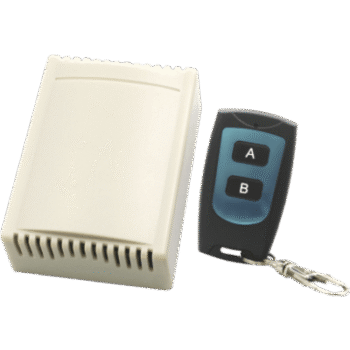 Receptor de 2 Canales con Control Remoto  /  Soporta 40 Transmisores