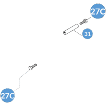 Paquete de bujes y tornillos - FL180 G12000 G4000 G6000 (10 piezas)
