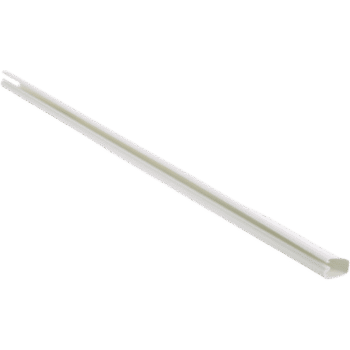 Canaleta LD5 de PVC rígido, con cinta adhesiva para instalación sin herramientas, 26 x 15 x 1828.8 mm, Color Blanco