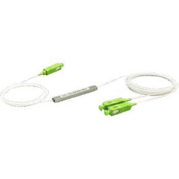Splitter (Divisor Óptico) tipo PLC, de 1x2, conectores SC/APC