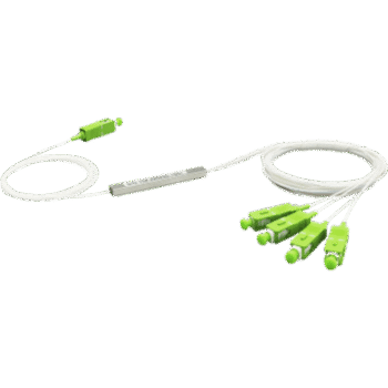 Splitter (Divisor Óptico) tipo PLC, 1x4, conectores SC/APC