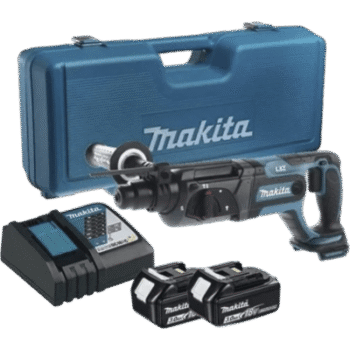 Rotamartilló 18V, SDS 0-1.200 Rpm, 3 Modos de Trabajo, Incluye 2 Baterías de 3.0 Ah, Cargador y Maletín.