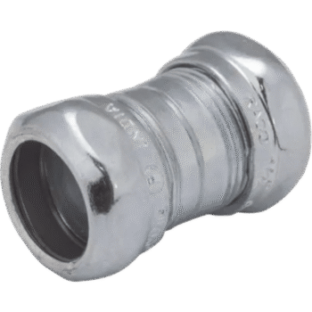Cople Compresión de Acero Galvanizado para Pared Delgada de 3/4" .