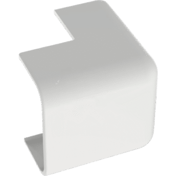 Esquinero exterior, para uso con canaleta LD10, material ABS, Color Blanco