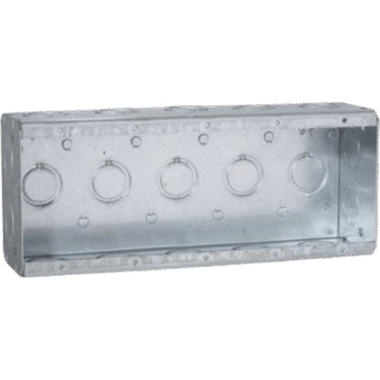 Caja Multigang de 5 Gang / Profundidad 2 1/2" / 19 Entradas 1/2"-3/4".