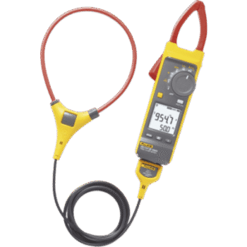 Pinza Amperimétrica de Corriente CC/CA de Verdadero Valor Eficaz con iFlex CAT III 1500 V. Ideal para Sistemas Solares, Eólicos, Baterías, Inversor, etc.