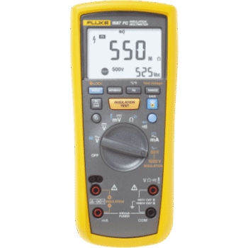 Multímetro de Aislamiento 0.01 MΩ - 2GΩ . Prueba de 50V - 1000V. Compatible con FLUKE CONNECT