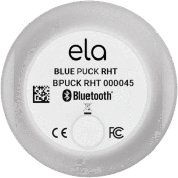 Sensor BLE de Temperatura y Humedad BLUEPUCK RHT — IP65, Alcance 500m, Batería 18 Años, Compatible Teltonika/Ruptela/TopFly