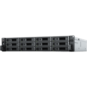 Servidor de Almacenamiento RackStation RS2423RP+ | 12 Bahías | 2U | Hasta 432 TB | Conectividad 10GbE | RAID Soportado | Fuentes de Alimentación Duales | Intercambio en Caliente | Compatibilidad con VMware y Hyper-V.