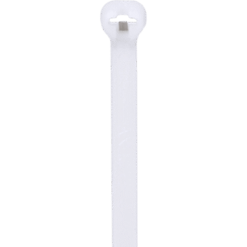 Cincho de Nylon 6.6 Dome-Top® Con Lengüeta de Bloqueo de Acero Inoxidable, 305 mm largo x 4.7mm ancho, Color Natural, Paquete de 100pz