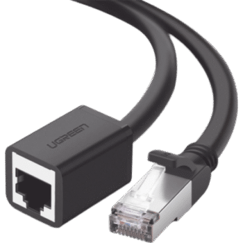 Cable de Extensión Cat6 RJ45 F/UTP / Macho a Hembra / 2 Metros (6.56 Pies) / Método de Conexión 568B / Velocidad de Transmisión 1000Mbps / Ancho de Banda del Canal 250MHz / Caja de Cobre / Negro