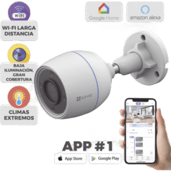 Bala WiFi / 2 Megapixel / Detección humana / Micrófono Integrado / Micro SD / Excelente Vision Nocturna / Exterior