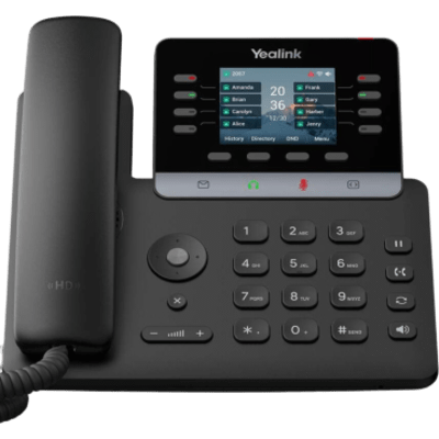 Teléfono IP Empresarial Yealink SIP-T73U Profesional con 12 Líneas SIP y Pantalla a Color