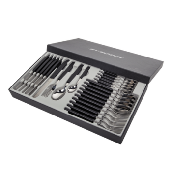 Set de Cubiertos / 24 Piezas / 6 Comensales / Hoja 110 mm / Polipropileno / 1.61 ft x 0.99 ft x 1.93 in